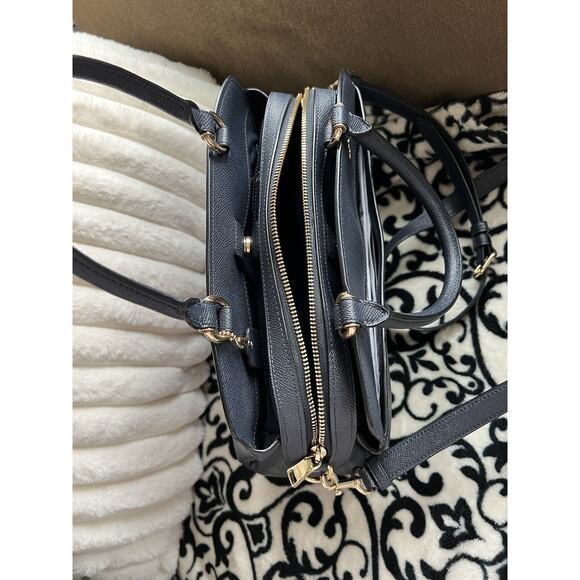 Coach Lillie Carryall in Navy Blue Leather - Picture 3 of 3